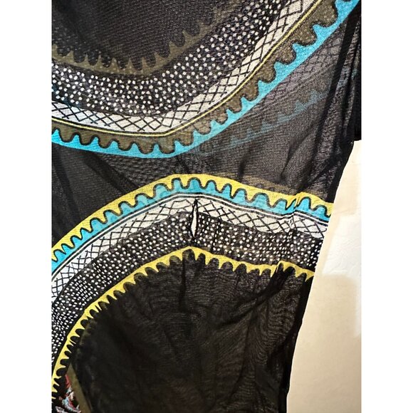 Y2K Vintage Apt 9 Womans Top Size 3X Boho Western Festival Sheer Mesh Grunge - Picture 11 of 12